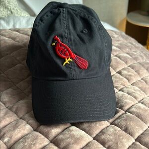 Dark Navy Cap with Red Bird Embroidery-Springfield Cardinals Baseball Cap
